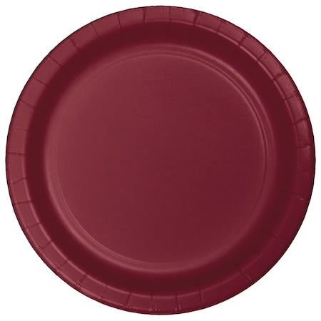 Touch Of Color 7" Burgundy Red Dessert Plates 240 PK 793122B